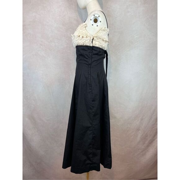 Vintage Late 1940s Black Dress Stunning Art Deco - Picture 6 of 13